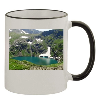 Lakes 11oz Colored Rim & Handle Mug