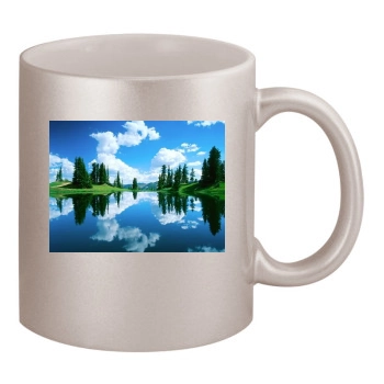 Lakes 11oz Metallic Silver Mug