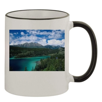 Lakes 11oz Colored Rim & Handle Mug