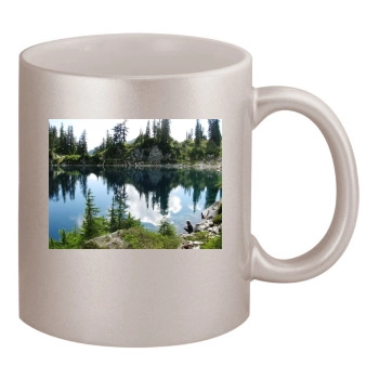 Lakes 11oz Metallic Silver Mug