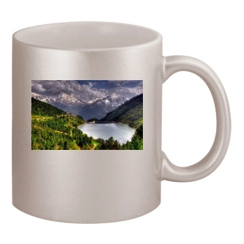 Lakes 11oz Metallic Silver Mug