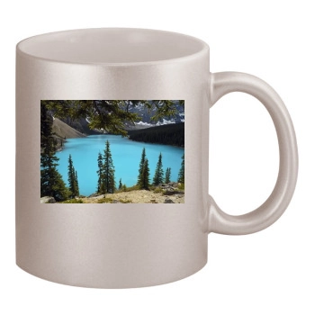 Lakes 11oz Metallic Silver Mug