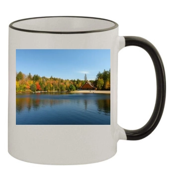 Lakes 11oz Colored Rim & Handle Mug