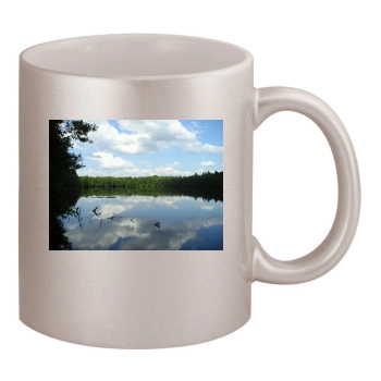 Lakes 11oz Metallic Silver Mug