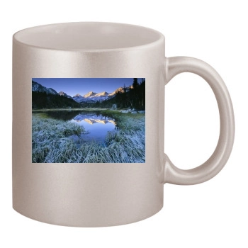 Lakes 11oz Metallic Silver Mug