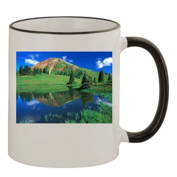 Lakes 11oz Colored Rim & Handle Mug