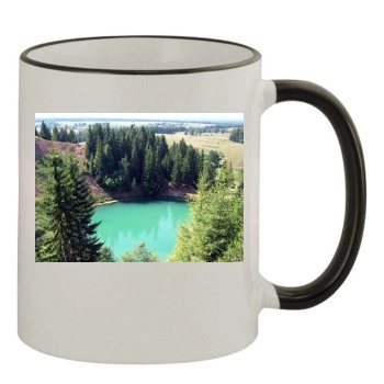 Lakes 11oz Colored Rim & Handle Mug