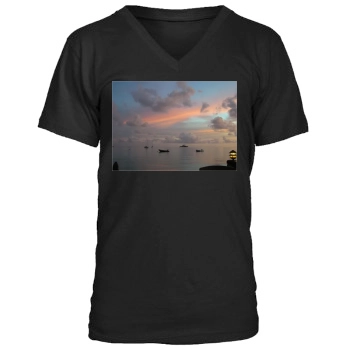 Sky Men's V-Neck T-Shirt