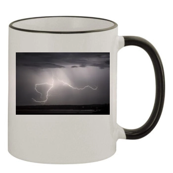 Sky 11oz Colored Rim & Handle Mug