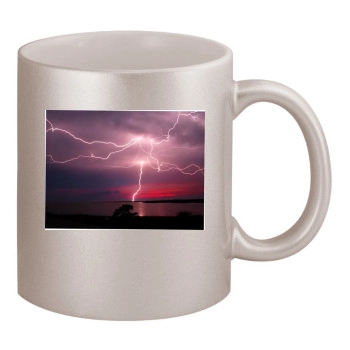 Sky 11oz Metallic Silver Mug