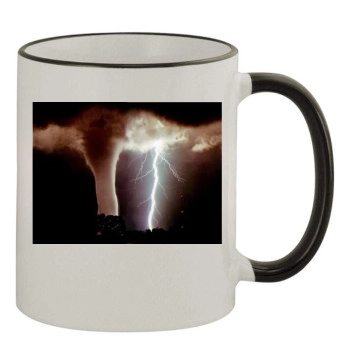 Sky 11oz Colored Rim & Handle Mug