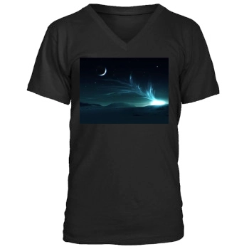 Sky Men's V-Neck T-Shirt