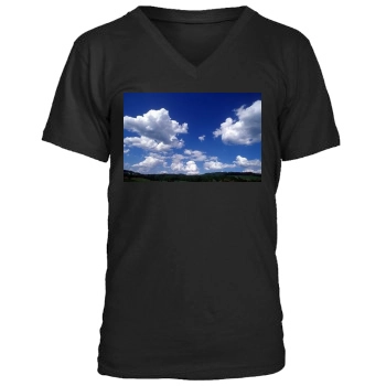 Sky Men's V-Neck T-Shirt