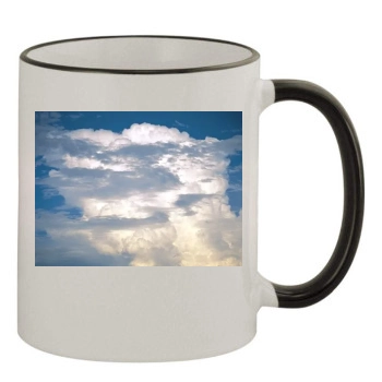 Sky 11oz Colored Rim & Handle Mug