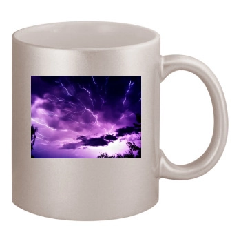 Sky 11oz Metallic Silver Mug