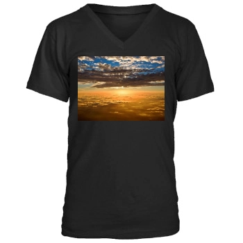 Sky Men's V-Neck T-Shirt