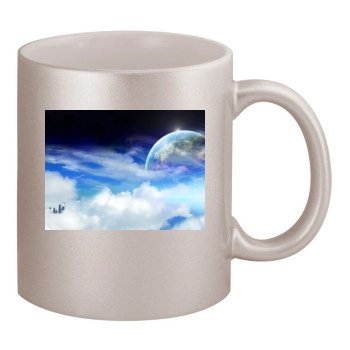 Sky 11oz Metallic Silver Mug