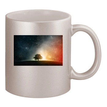 Sky 11oz Metallic Silver Mug