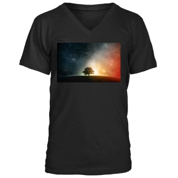 Sky Men's V-Neck T-Shirt