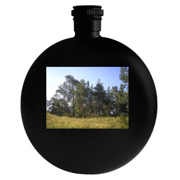 Forests Round Flask