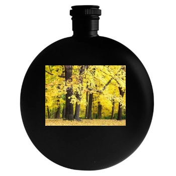 Forests Round Flask