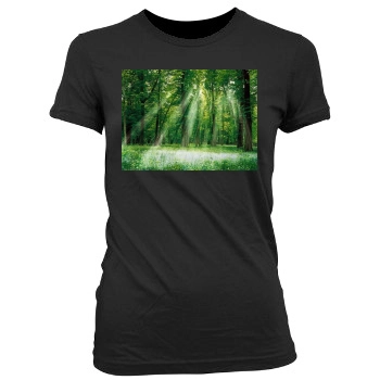 Forests Women's Junior Cut Crewneck T-Shirt