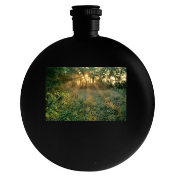 Forests Round Flask