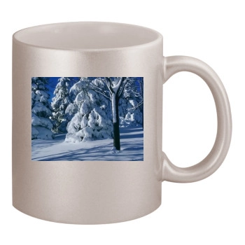 Forests 11oz Metallic Silver Mug