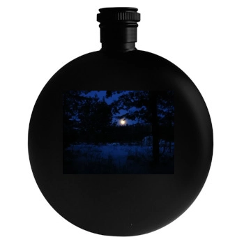 Forests Round Flask