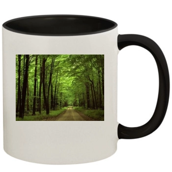 Forests 11oz Colored Inner & Handle Mug