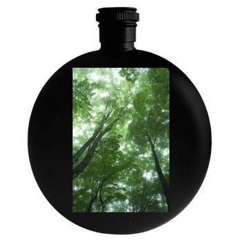 Forests Round Flask