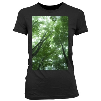 Forests Women's Junior Cut Crewneck T-Shirt