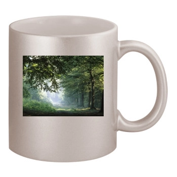 Forests 11oz Metallic Silver Mug