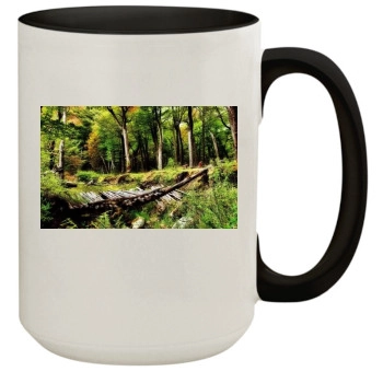 Forests 15oz Colored Inner & Handle Mug