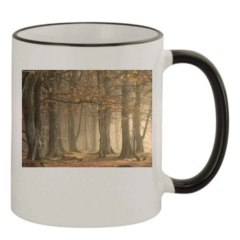 Forests 11oz Colored Rim & Handle Mug