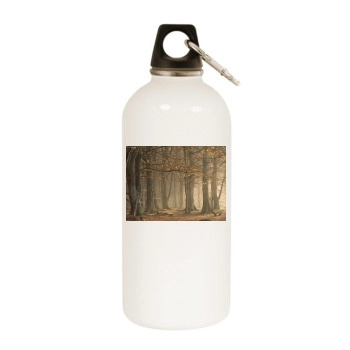 Forests White Water Bottle With Carabiner