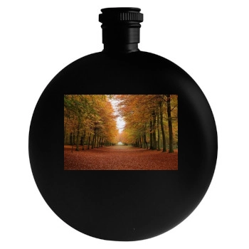 Forests Round Flask