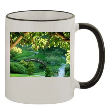 Forests 11oz Colored Rim & Handle Mug