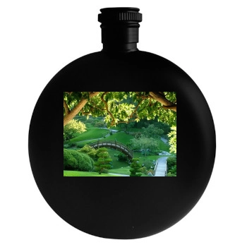 Forests Round Flask