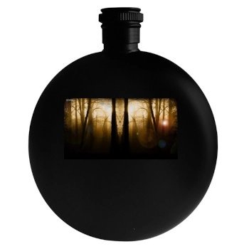 Forests Round Flask