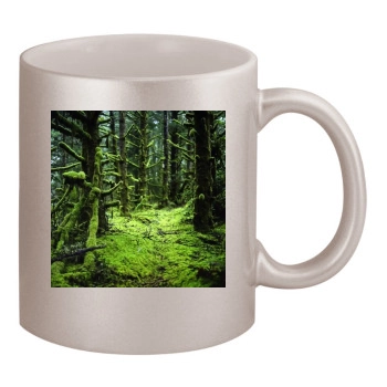 Forests 11oz Metallic Silver Mug