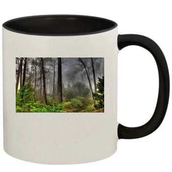 Forests 11oz Colored Inner & Handle Mug