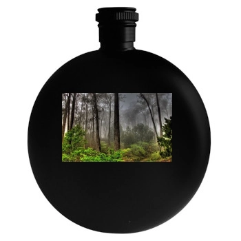 Forests Round Flask