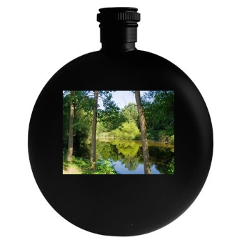 Forests Round Flask