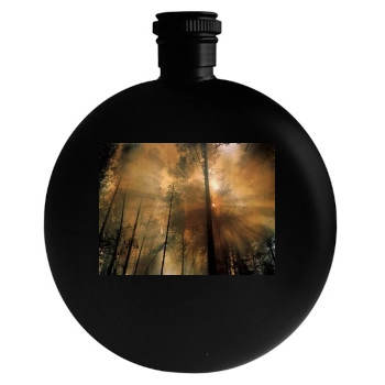 Forests Round Flask