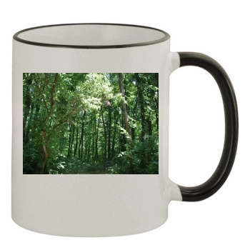 Forests 11oz Colored Rim & Handle Mug