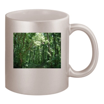 Forests 11oz Metallic Silver Mug