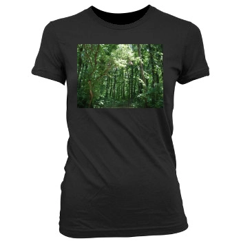 Forests Women's Junior Cut Crewneck T-Shirt