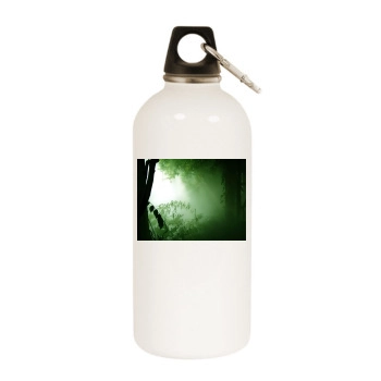 Forests White Water Bottle With Carabiner