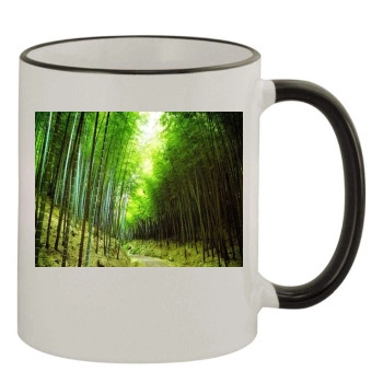 Forests 11oz Colored Rim & Handle Mug